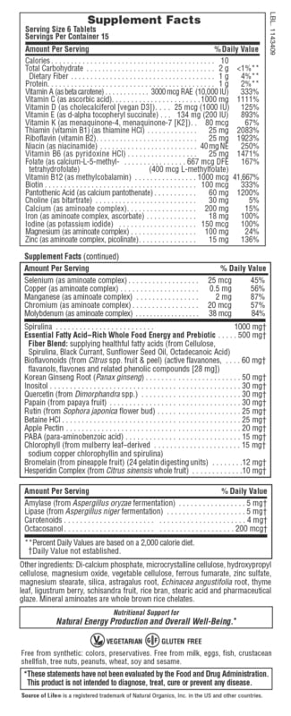NATURES PLUS - SOURCE OF LIFE Original Mini Tabs Multi-Vitamin & Mineral - 90tabs